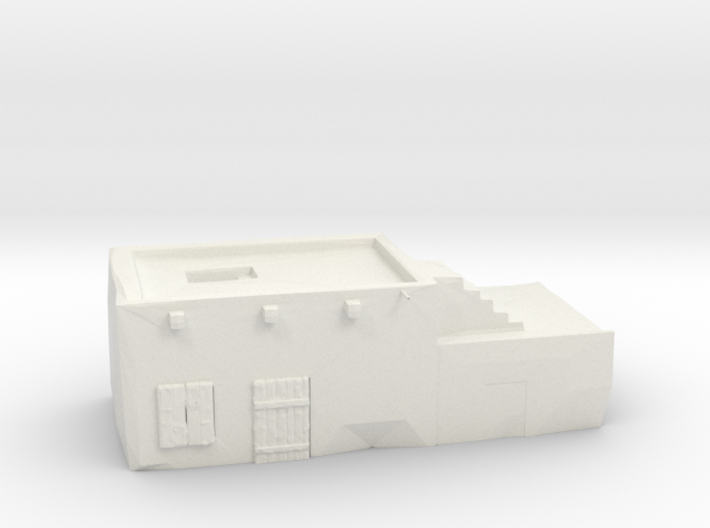 Flat house with roof extensions 3d printed
