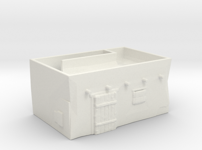 Generic house with indoor roof access 3d printed