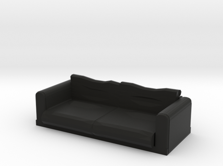 Black Fabric Sofa / Couch 3d printed