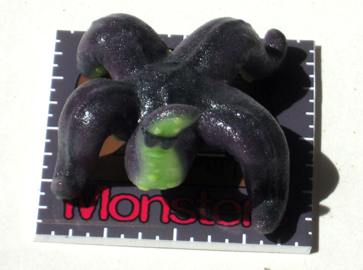 2 Inch Monsters: Batch 01 3d printed Tentacles Joe on his stand.
