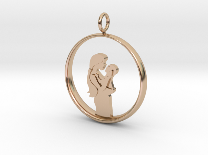 Mother &amp; Infant Pendant -Motherhood Collection 3d printed