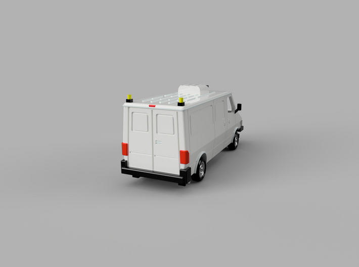 MOW Service Van With AC Unit HO 1-87 Scale 3d printed 