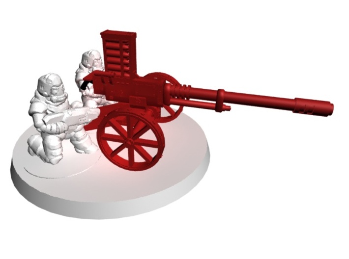 28mm Steampunk Automatic Cannon 3d printed SIZE COMPARISON