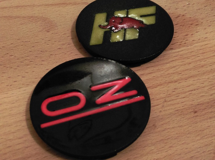 OZ center cap Nabendeckel - OZ Emblem flat 3d printed 