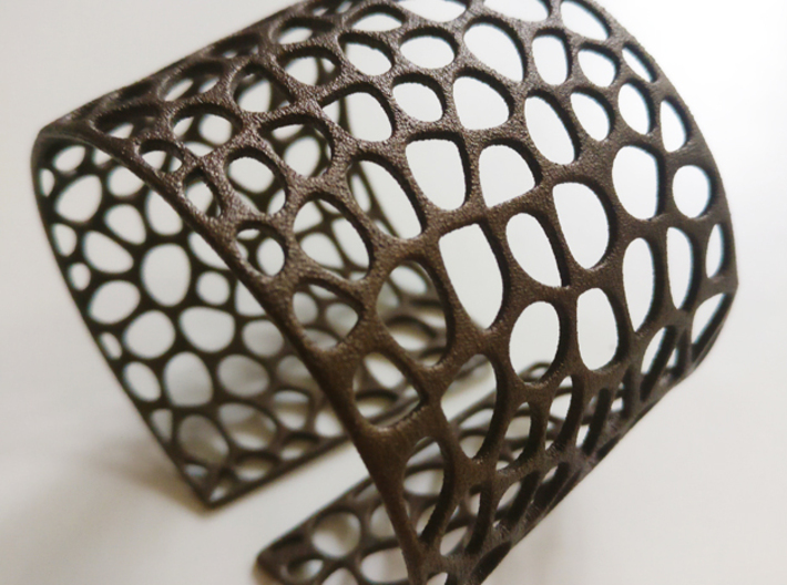 Voronoi Bracelet (Sizes S M L) #unique 3d printed This is the real printed piece!
