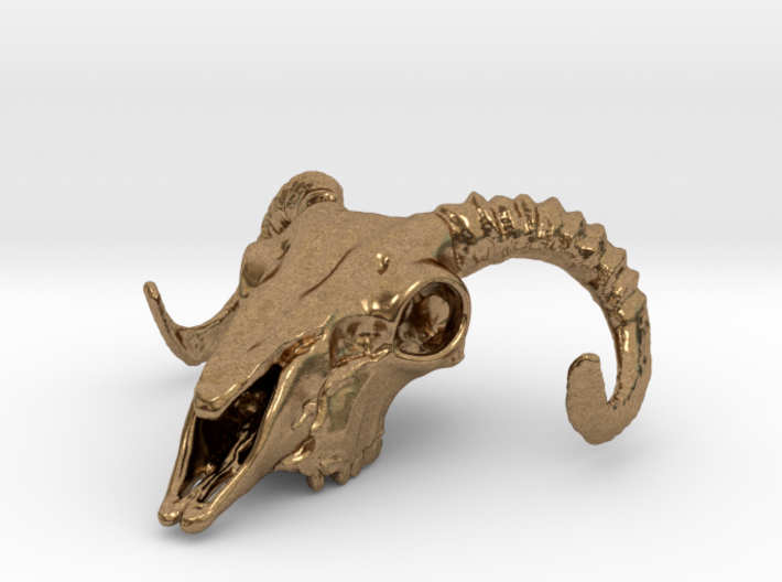 Ram Skull Pendant 3d printed