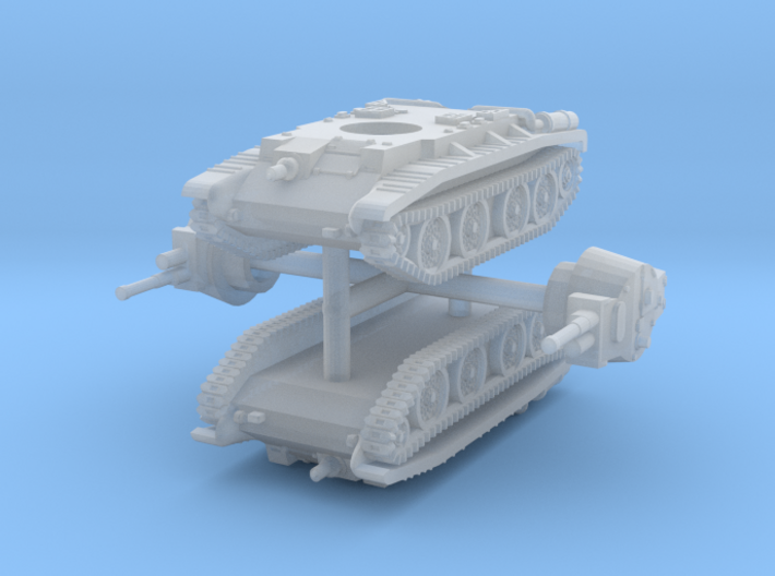 1/285 (6mm) 10TP cruiser tank (x2) 3d printed