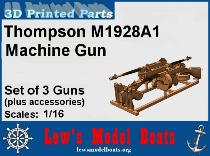 M1928A 3 pcs 1/16 scale 3d printed