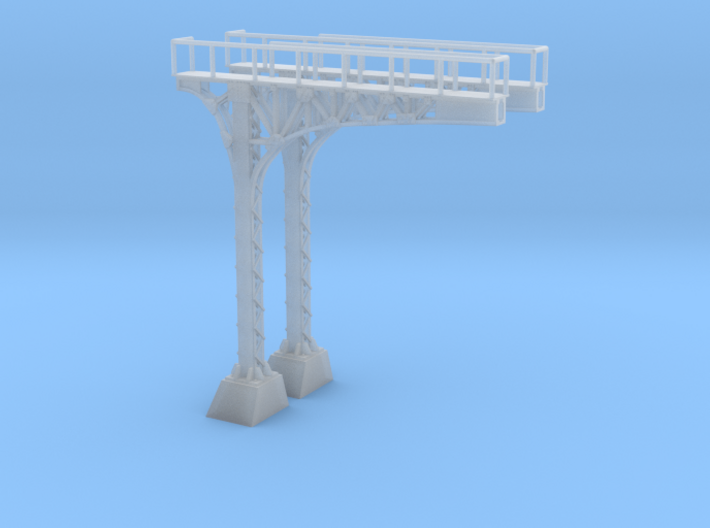 N Scale ATSF Style Cantilever 85p 2xLH w base 3d printed