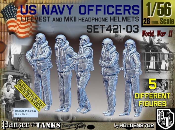 1/56 USN Officers Kapok Set421-03 3d printed