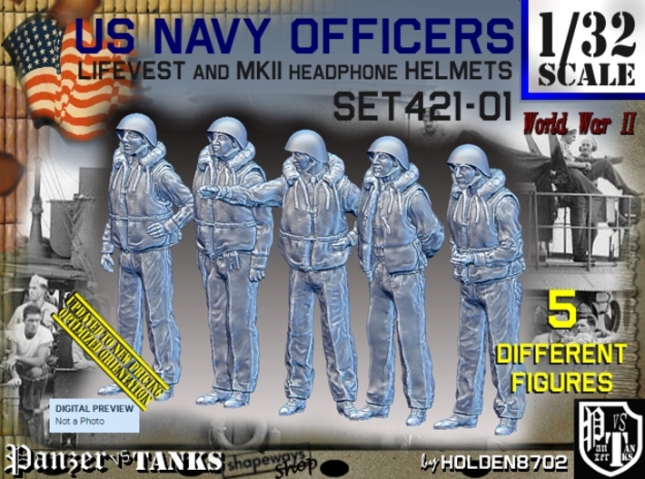 1/32 USN Officers Kapok Set421-01 3d printed