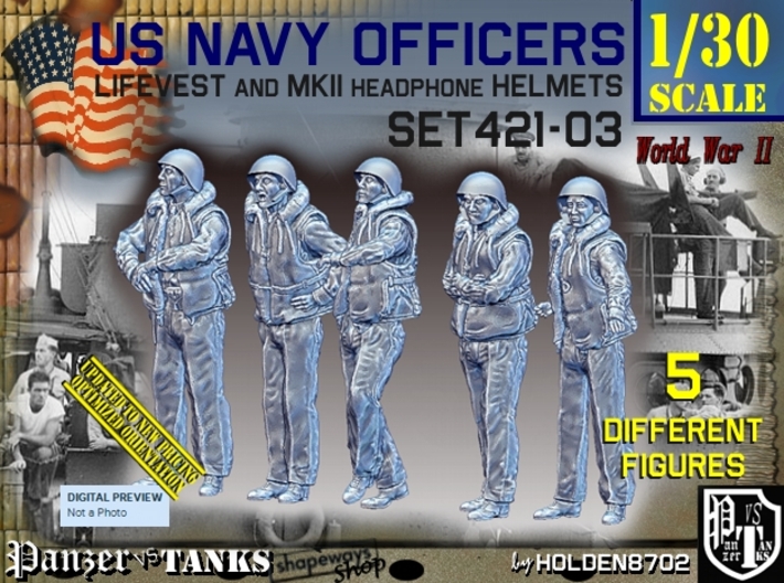 1/30 USN Officers Kapok Set421-03 3d printed