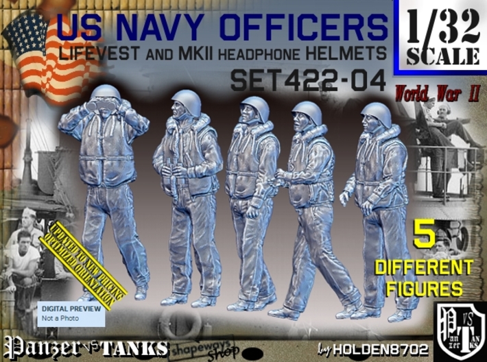 1/32 USN Officers Kapok Set422-04 3d printed