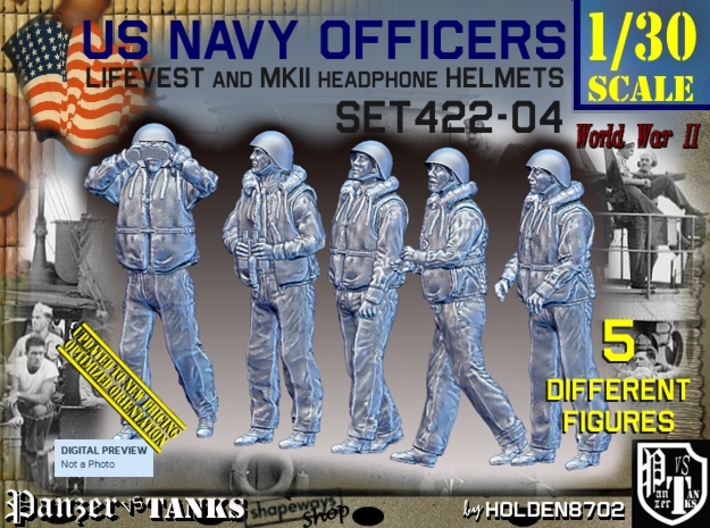 1/30 USN Officers Kapok Set422-04 3d printed