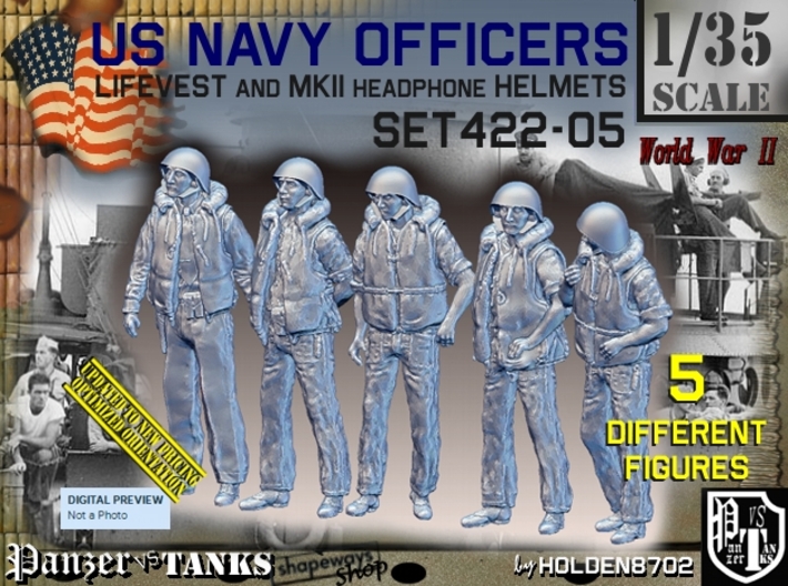 1/35 USN Officers Kapok Set422-05 3d printed