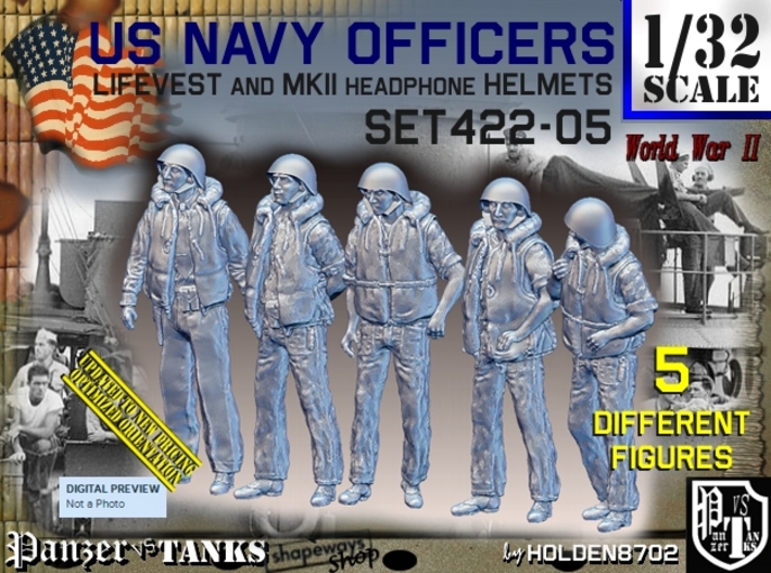 1/32 USN Officers Kapok Set422-05 3d printed