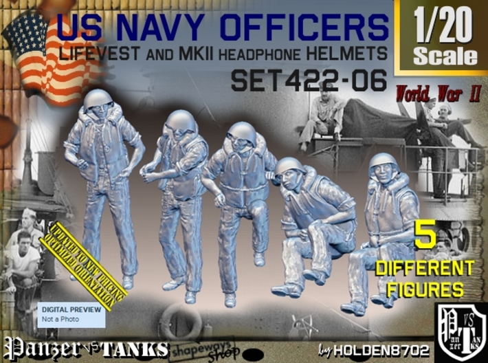 1/20 USN Officers Kapok Set422-06 3d printed