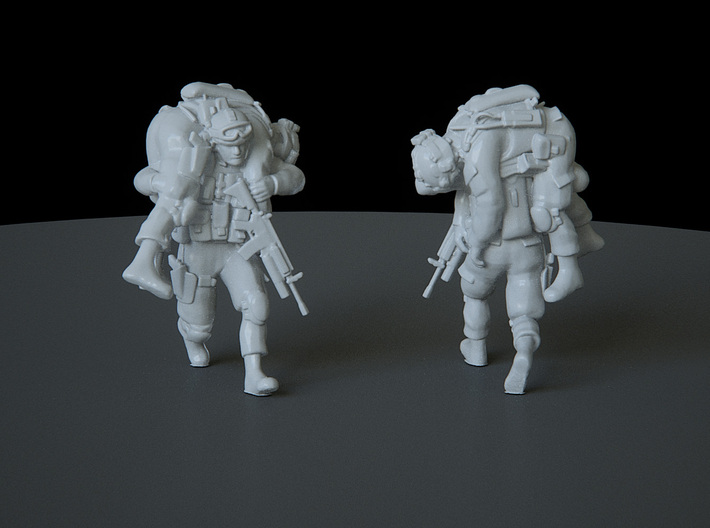 3 HO Modern Soldier (no base) 3d printed