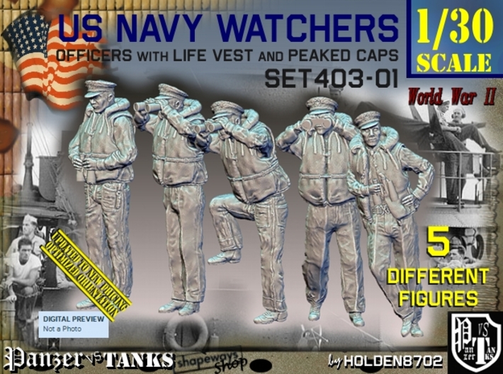 1/30 USN Watchers Set403-01 3d printed