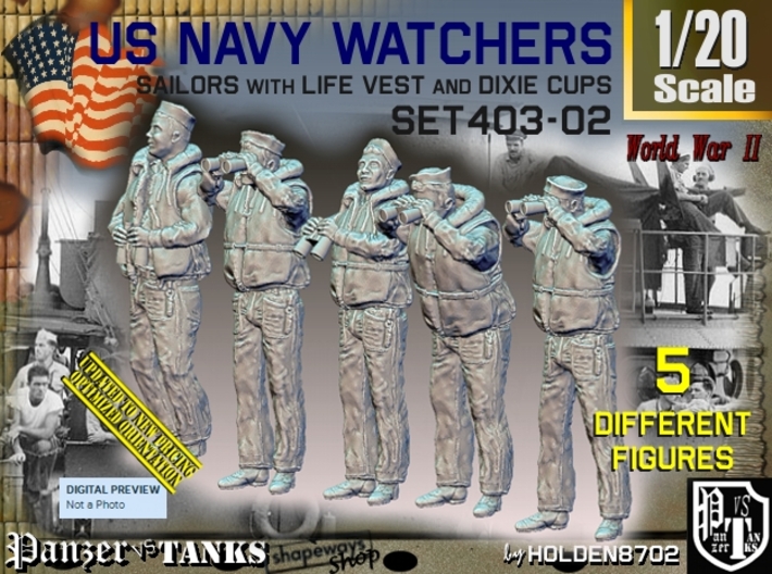 1/20 USN Watchers Set403-02 3d printed