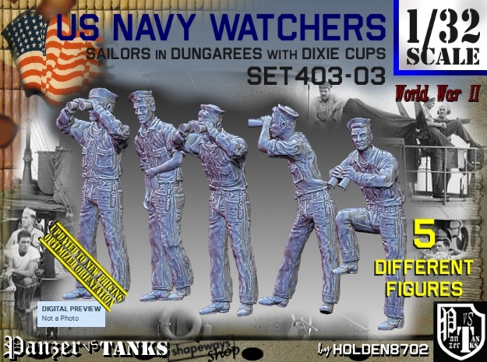 1/32 USN Watchers Set403-03 3d printed