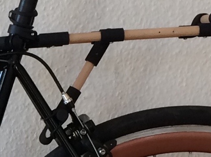 Bicycle Rear Rack Part 3 (Support Foot) 3d printed 