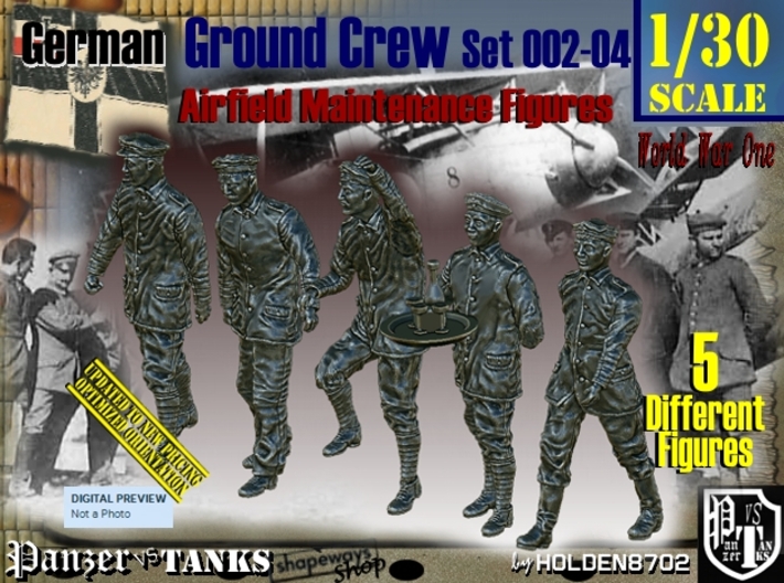 1/30 German Ground Crew SET002-04 3d printed