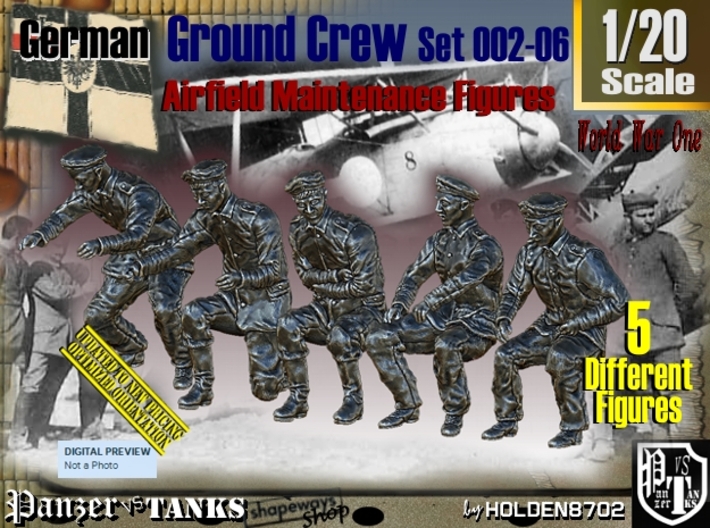 1/20 German Ground Crew SET002-06 3d printed
