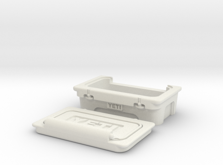 Half YETI Cooler Tundra 1.10 Scale 50mm wide 2 pie 3d printed