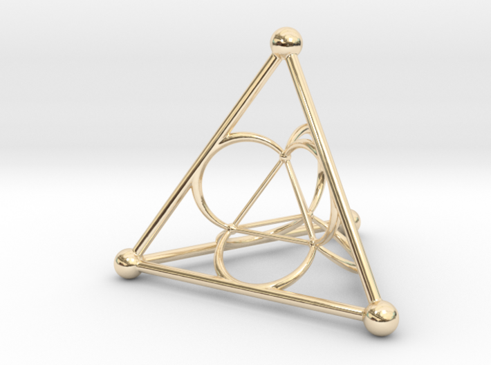 Nested Tetrahedron 3d printed