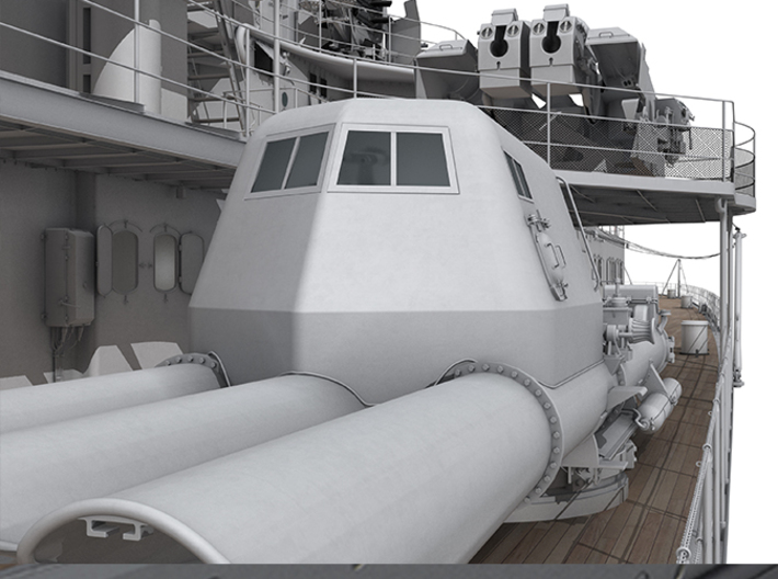1/100 DKM Prinz Eugen Torpedo Tubes 3d printed 