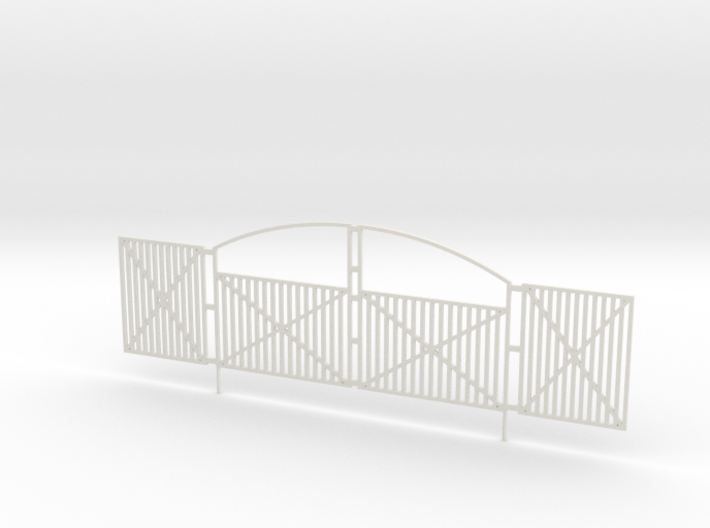 Ornate Security Gate 1-87 HO Scale 3d printed