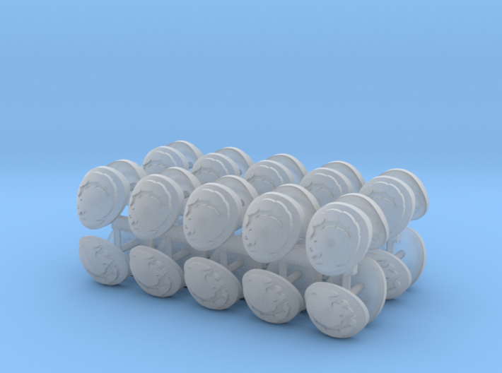 Commission 31 Shoulder Pad icons 3d printed