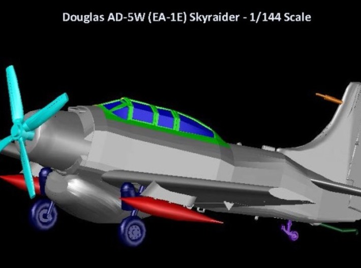 AD5W-144scale-tarmac-1-airframe 3d printed 