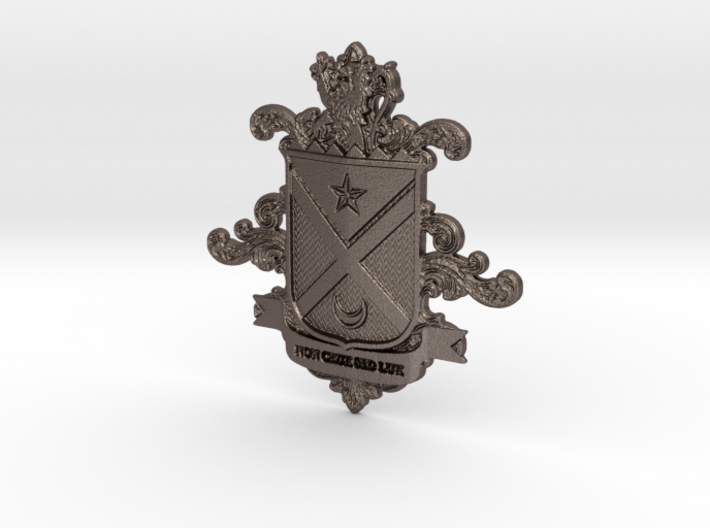 Black Family Crest 3d printed