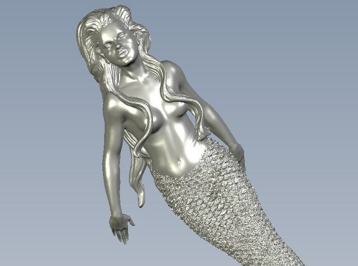 1/87 scale mermaid swimming figures x 4 3d printed 