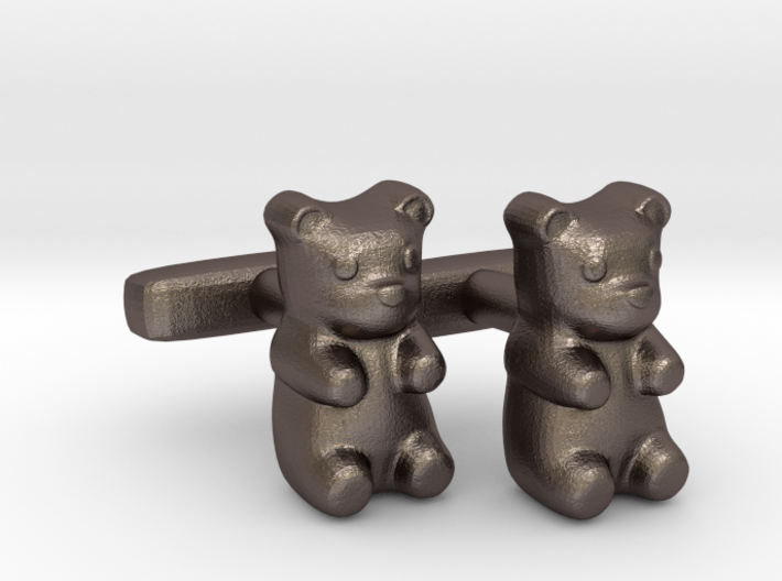 Gummy Bear Cufflinks 3d printed