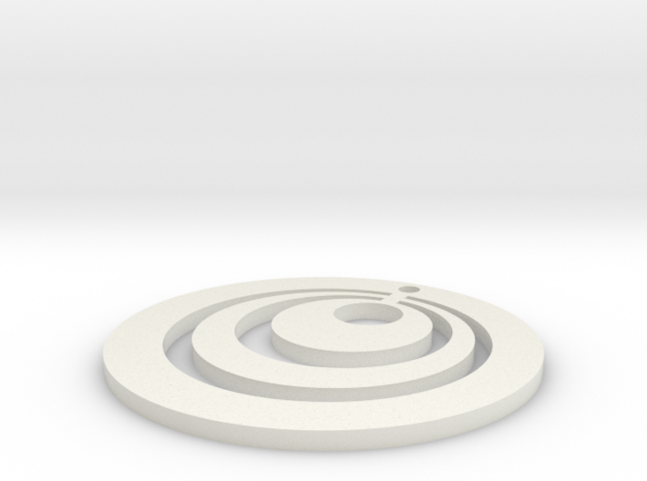 Circles Earring 3d printed
