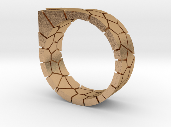 Generative Voronoi Ring 01 3d printed