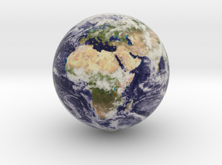Earth 1:100 million 3d printed