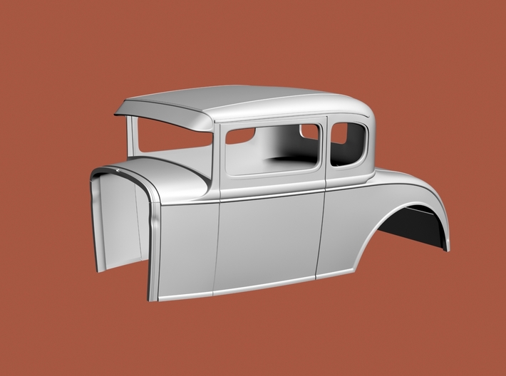 1/16 '30 Ford coupe, 2.5&quot; chop 3d printed