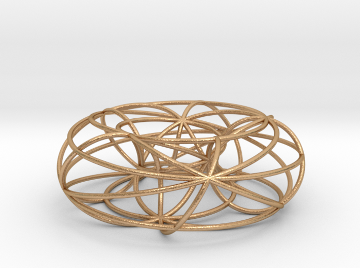 pendant toroidal geodesics 3d printed