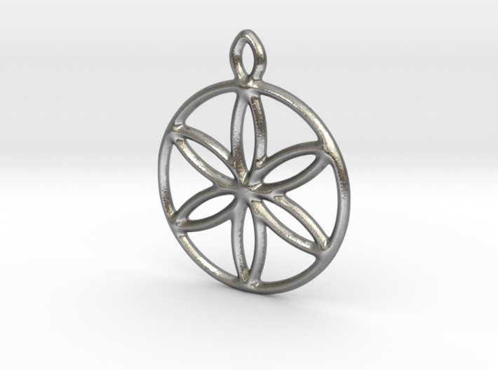Flower of Life with Built-in Loop (v1) 3d printed