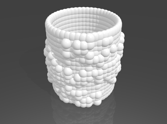 Pebble Cup - Julia Set 0 (Small Size) 3d printed 