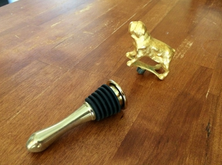 Bulldog Wine Bottle Stopper 3d printed Bottle stopper base is not included - see link in product description to purchase separately.