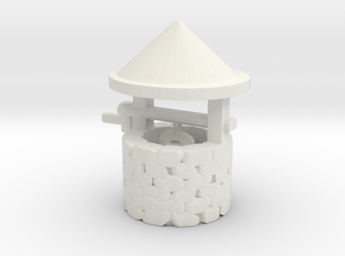 HO Scale Wishing Well 3d printed This is a render not a picture