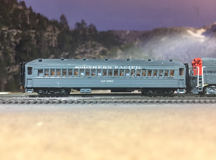 Windows for SP Suburban Bachmann 72' Coach Convers 3d printed Finished model