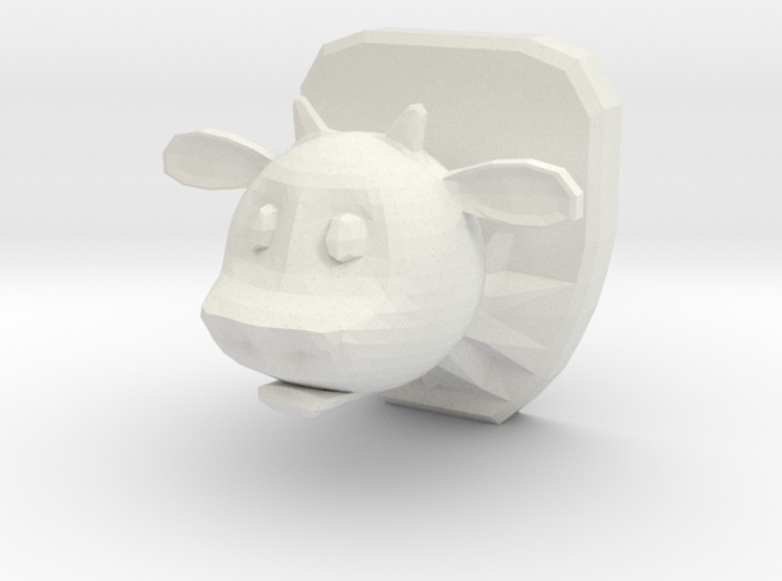 Mounted Cow Head 3d printed