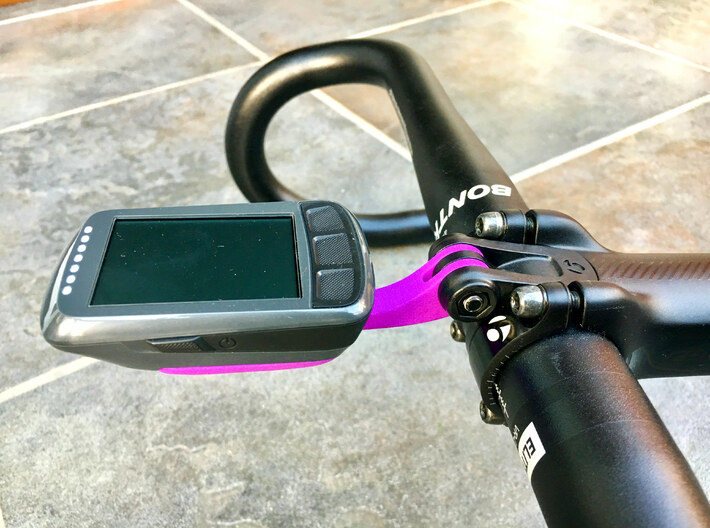 Wahoo Elemnt Bolt Blendr Mount - Low 3d printed Low, aero profile held in-front on your handlebars.