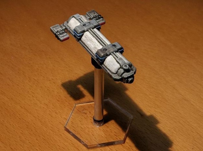Omni Scale WYN Auxiliary Cruiser (AuxC) SRZ 3d printed Ship painted by a fan. Stand not included.
